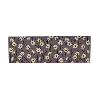 Wild Flowers Gray Natural Coir Doormat