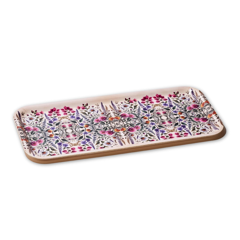 Wildflowers Birchwood Small Decorative Tray