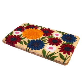 Wildflower Garden Natural Coir Doormat