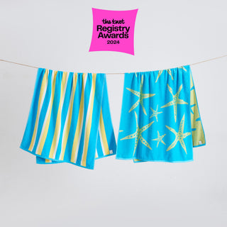 Elegant Cotton Velour Beach Towel Set – Maui Collection (2-Pack)