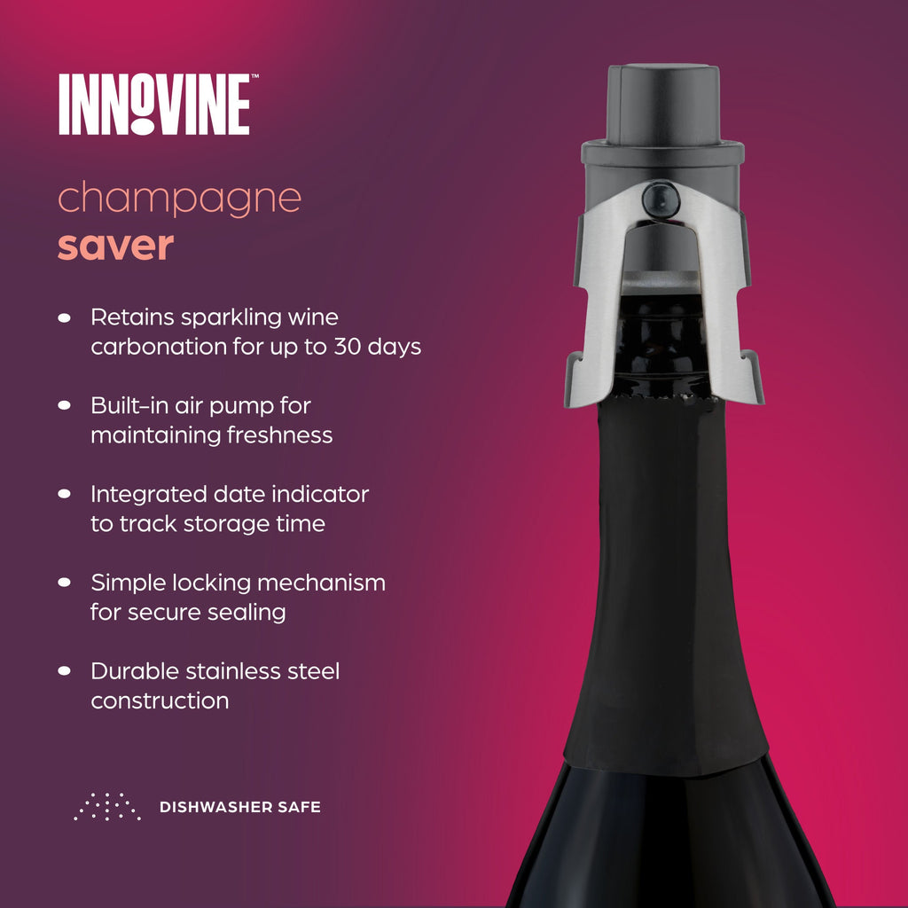 Champagne Saver Stopper in Graphite