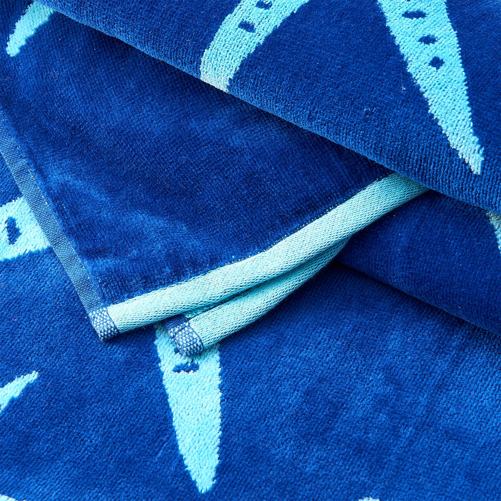 Elegant Cotton Velour Beach Towel Set – Maui Collection (2-Pack)