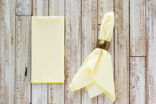 Elegant Seersucker Dinner Napkins Set – 4-Piece Large Table Linen