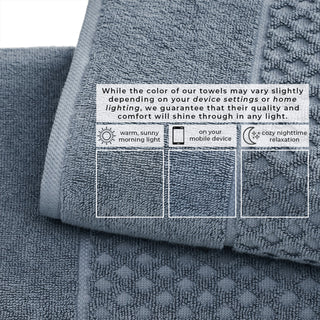 Grayson Cotton Diamond Waffle Weave Bath Towel Set