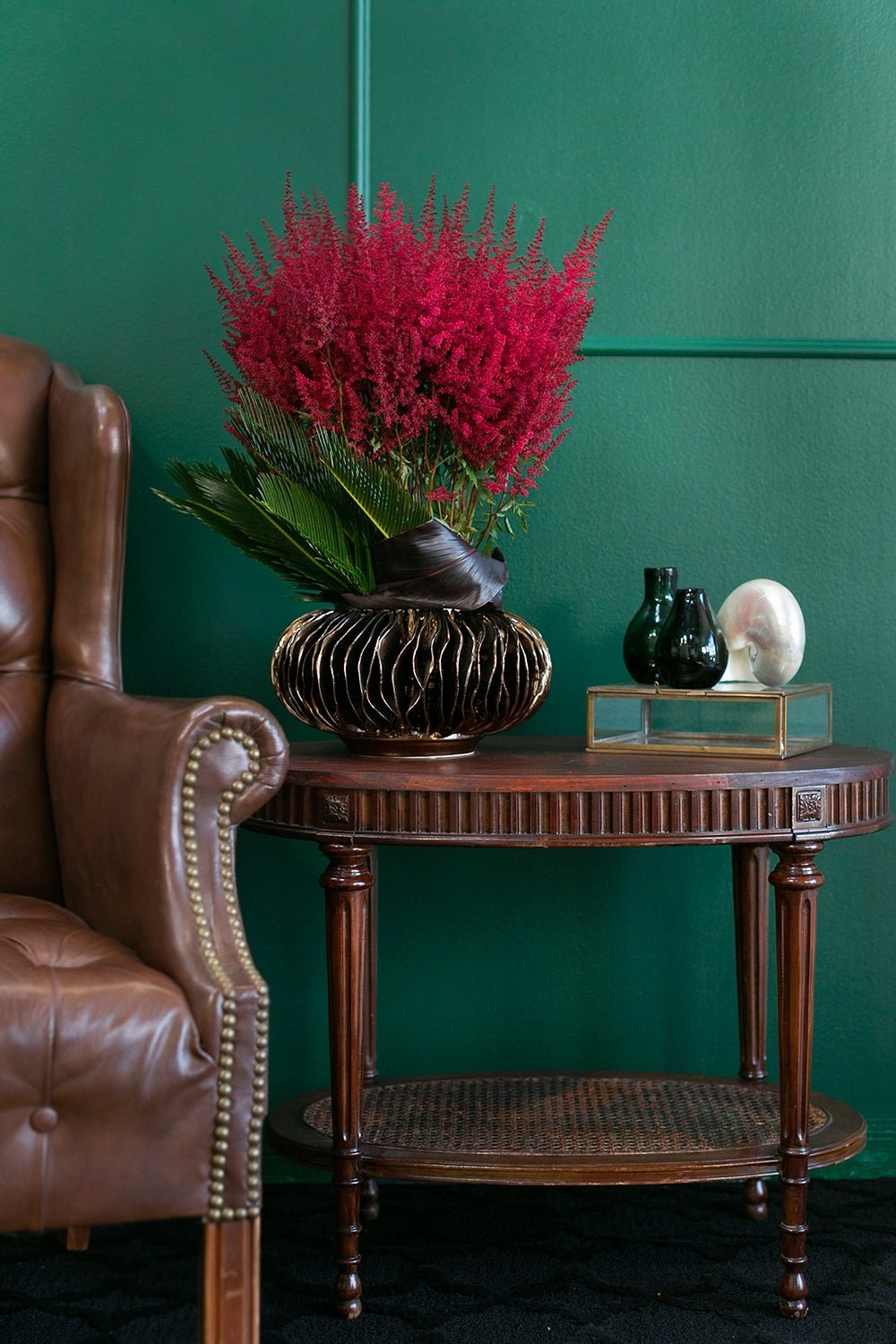 Adel Hand - Blown Art Ceramic Vase - Anara Lifestyle