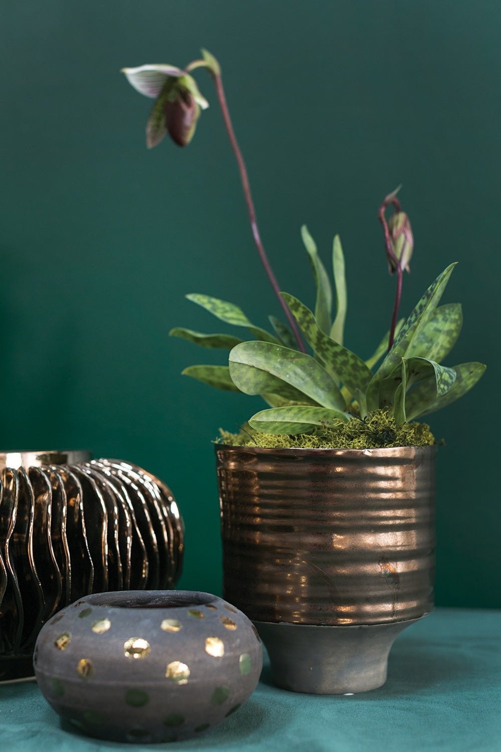 Adel Hand - Blown Art Ceramic Vase - Anara Lifestyle