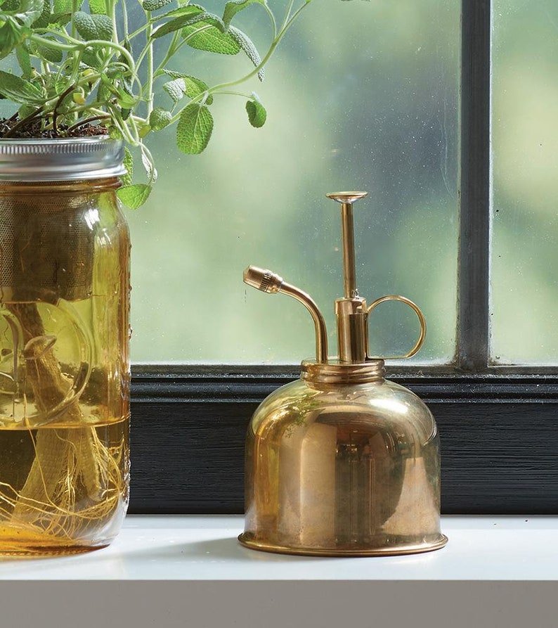 Brass Plant Mister - Herb Planter's Gift - Christmas Gift - Anara Lifestyle