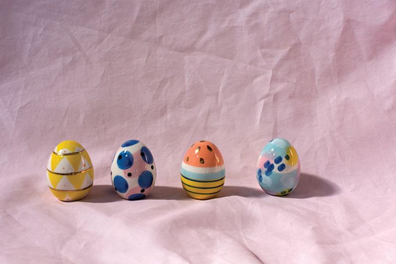 Ceramic Multicolor Artistic Eggs - Anara Lifestyle