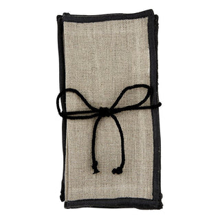 Decorative Beige Linen Napkins - Set of 4 - Anara Lifestyle
