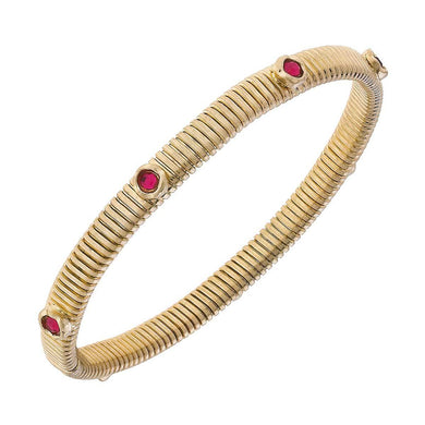 Florence Skinny Watch Band Bangle in Fuchsia - Anara Lifestyle
