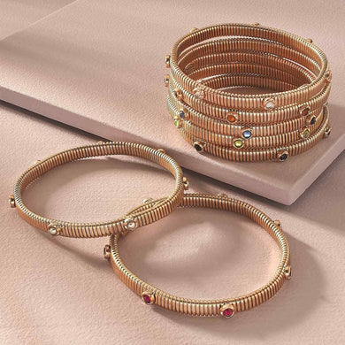 Florence Skinny Watch Band Bangle in Topaz - Anara Lifestyle