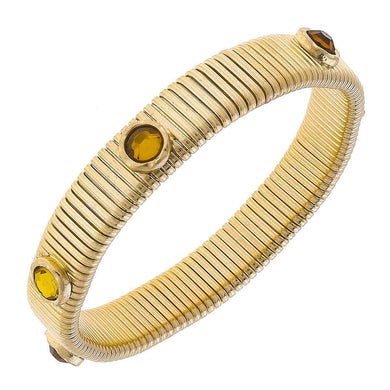 Florence Watch Band Bangle in Brown Topaz - Anara Lifestyle