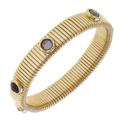 Florence Watch Band Bangle in Jet Hematite - Anara Lifestyle