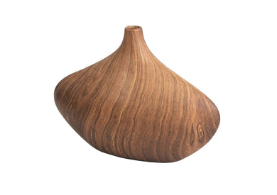 Hand - Painted Ceramic Faux Cocobolo Grain Vase - Anara Lifestyle