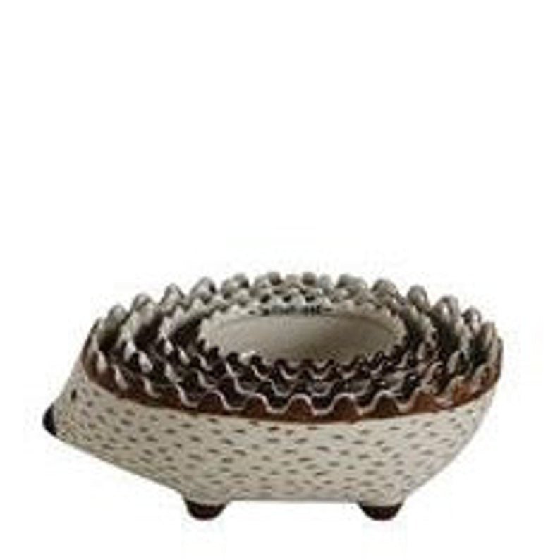 Hand - Painted Stoneware Hedgehog Measuring Cups, Set of 4 - Anara Lifestyle