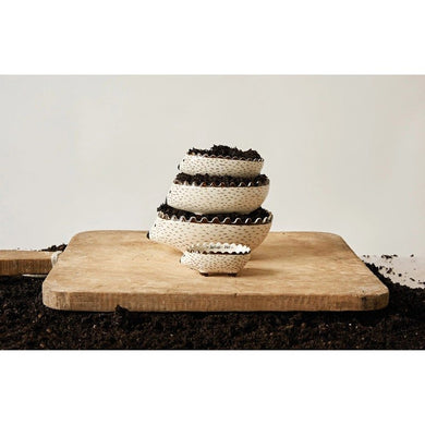 Hand - Painted Stoneware Hedgehog Measuring Cups, Set of 4 - Anara Lifestyle