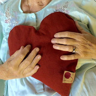 Homeopathic and Therapeutic Heart - Shaped Pillow - Made with love, right here in the USA - Pillow for Sore Muscles & Tummy Aches - Anara Lifestyle