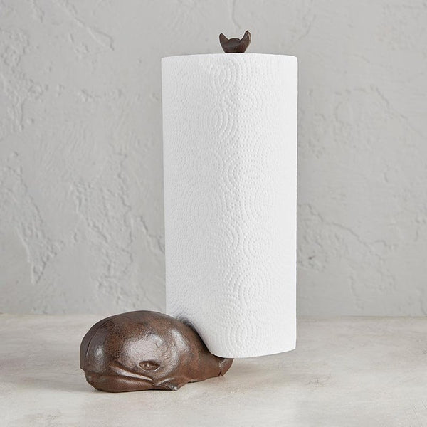 Spouting Whale Paper Towel Holder - whale