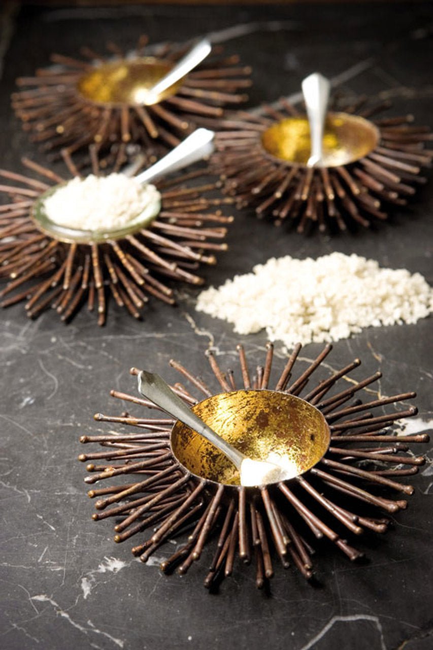 Iron & Goldleaf Small Sea Urchin Dish - Anara Lifestyle