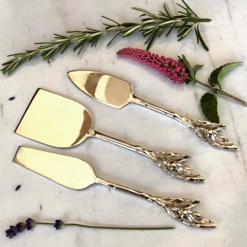 Oliveira Cheese Knives - Set of 3 - Anara Lifestyle