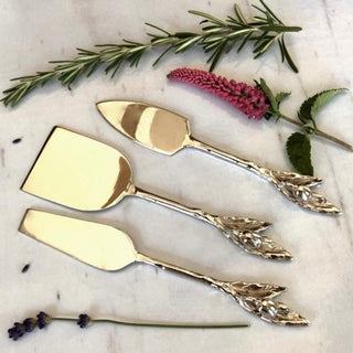 Oliveira Cheese Knives - Set of 3 - Anara Lifestyle