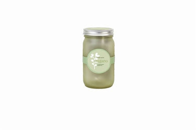 Organic Greek Oregano Hydroponic self - watering herb kit in an Amber Mason Jar - Anara Lifestyle