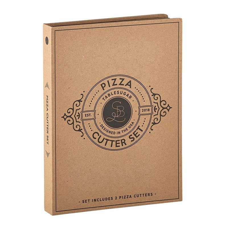 Pizza Cutter Set - Pizza Cutter Wheel and Serrated French Pizza Knife Set - Anara Lifestyle