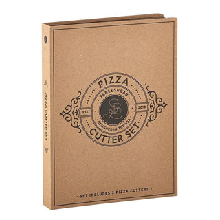 Pizza Cutter Set - Pizza Cutter Wheel and Serrated French Pizza Knife Set - Anara Lifestyle