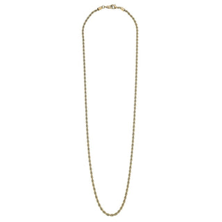Soleil 1980's - Inspired Rope Chain Mask Necklace in Worn Gold - Anara Lifestyle