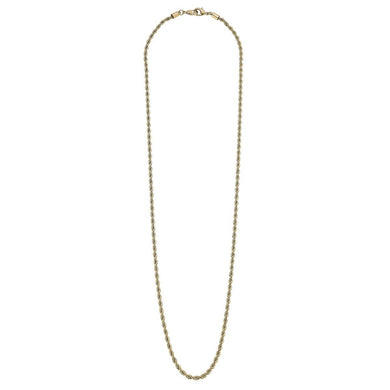 Soleil 1980's - Inspired Rope Chain Mask Necklace in Worn Gold - Anara Lifestyle