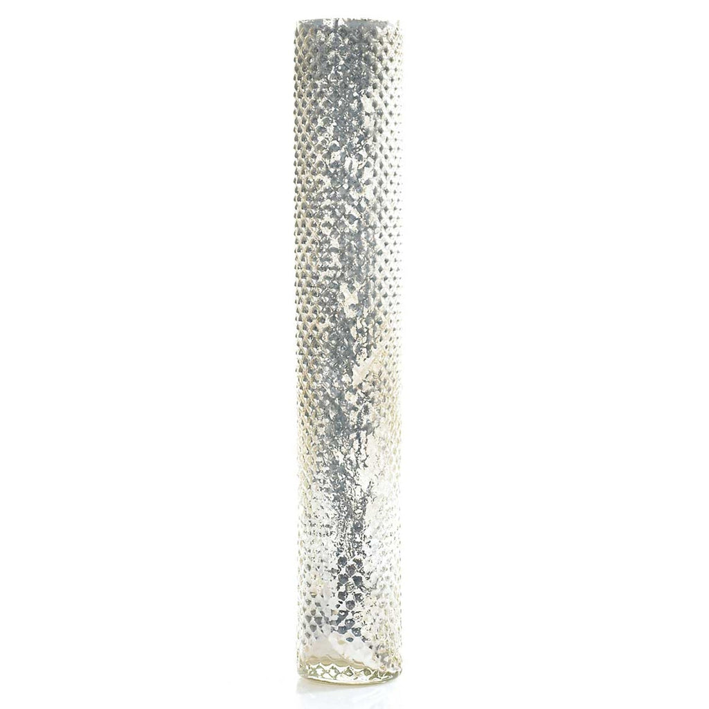 Sparkling Silver Finish Nordic Glass Vase - Anara Lifestyle
