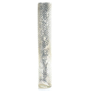 Sparkling Silver Finish Nordic Glass Vase - Anara Lifestyle