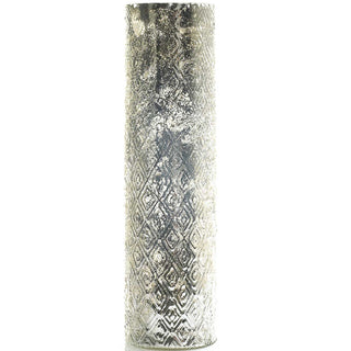 Sparkling Silver Finish Nordic Glass Vase - Anara Lifestyle