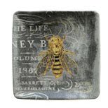 Stoneware Dish with Bees - Anara Lifestyle