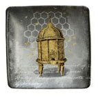 Stoneware Dish with Bees - Anara Lifestyle
