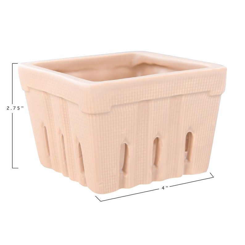 Textured Stoneware Berry Basket - Anara Lifestyle