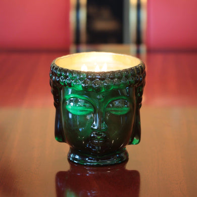 Thompson Ferrier Cleopatra | 24K Gold Emerald Green Glass Buddha Royale - Anara Lifestyle
