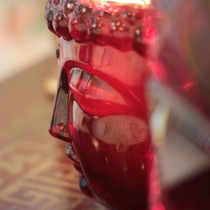 Thompson Ferrier Elizabeth II | 24K Gold Ruby Red Glass Buddha Royale - Anara Lifestyle