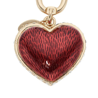 Red Enamel Heart Keychain