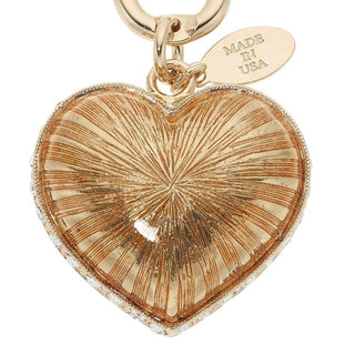 Red Enamel Heart Keychain