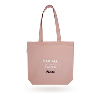 New York City Tote with Zipper and Inside Pocket – Pink/Blush