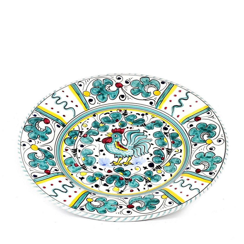 ORVIETO GREEN ROOSTER: 4 Pieces Place Setting