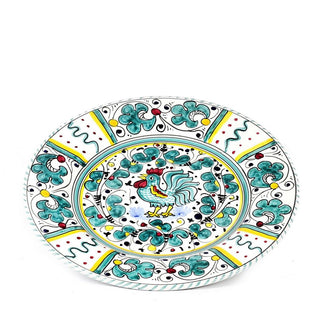 ORVIETO GREEN ROOSTER: 4 Pieces Place Setting
