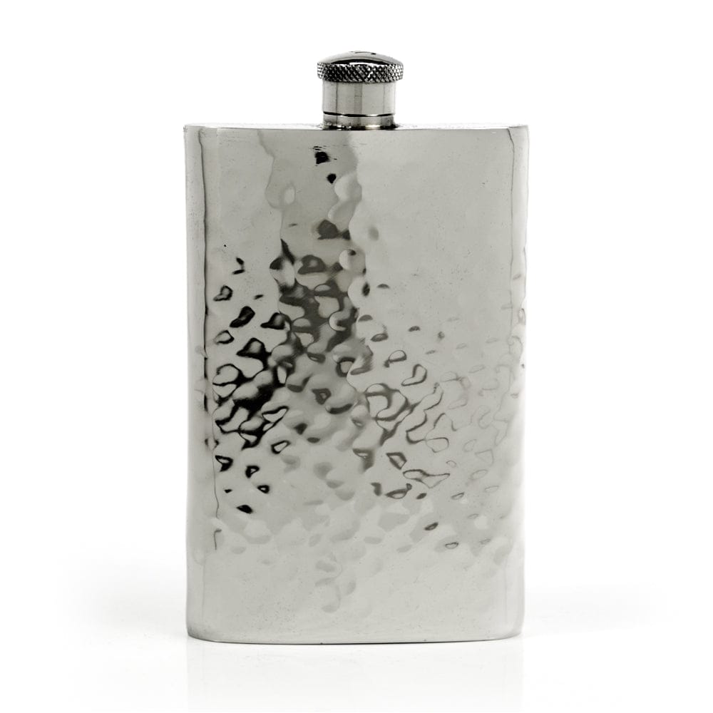 Pioneer Hammered Pewter Flask – Distinctive Handcrafted Heirloom Design