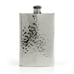 Pioneer Hammered Pewter Flask – Distinctive Handcrafted Heirloom Design