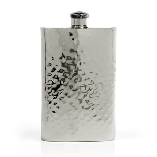 Pioneer Hammered Pewter Flask – Distinctive Handcrafted Heirloom Design