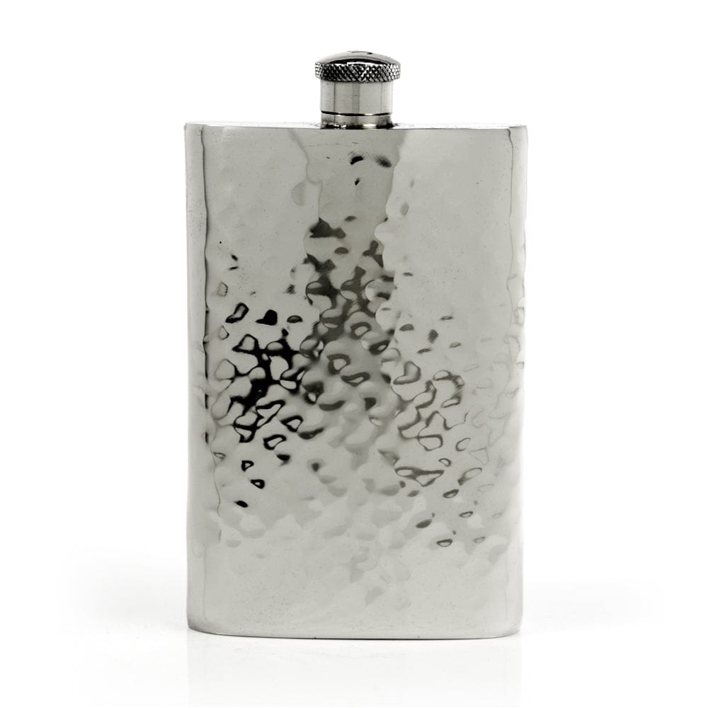 Pioneer Hammered Pewter Flask – Distinctive Handcrafted Heirloom Design