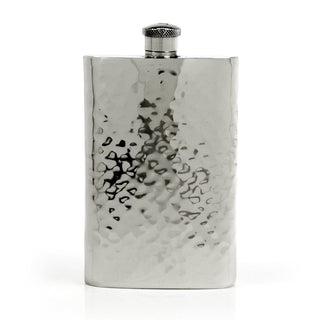 Pioneer Hammered Pewter Flask – Distinctive Handcrafted Heirloom Design