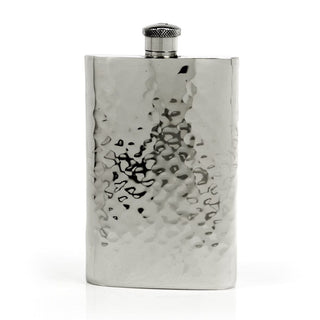 Pioneer Hammered Pewter Flask – Distinctive Handcrafted Heirloom Design
