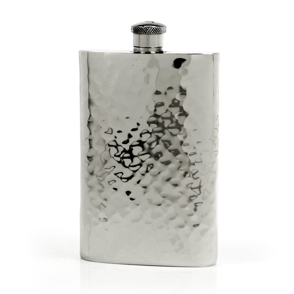 Pioneer Hammered Pewter Flask – Distinctive Handcrafted Heirloom Design